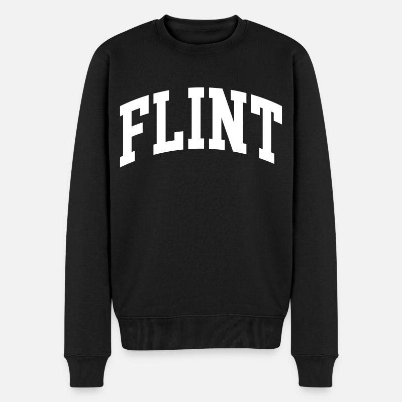 Flint - Männer Premium Bio Pullover - Schwarz