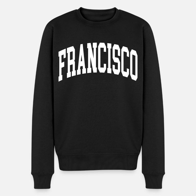 Francisco - Männer Premium Bio Pullover - Schwarz