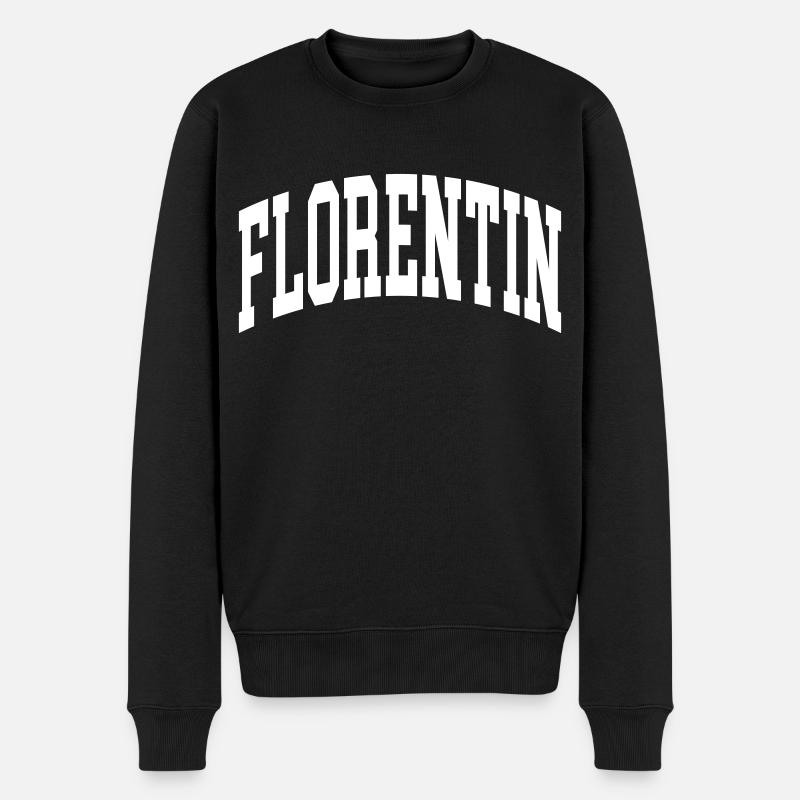 Florentin - Männer Premium Bio Pullover - Schwarz