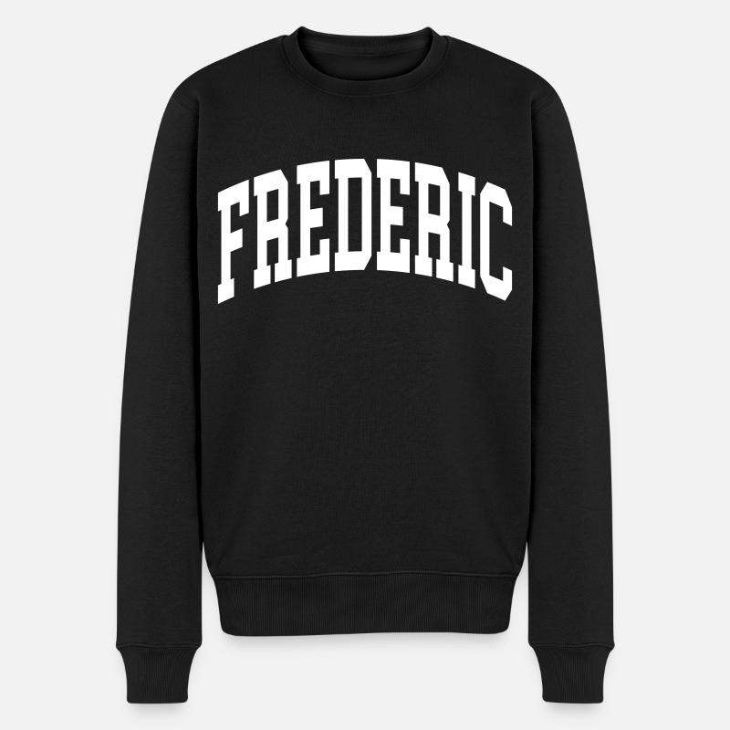 Frederic - Männer Premium Bio Pullover - Schwarz