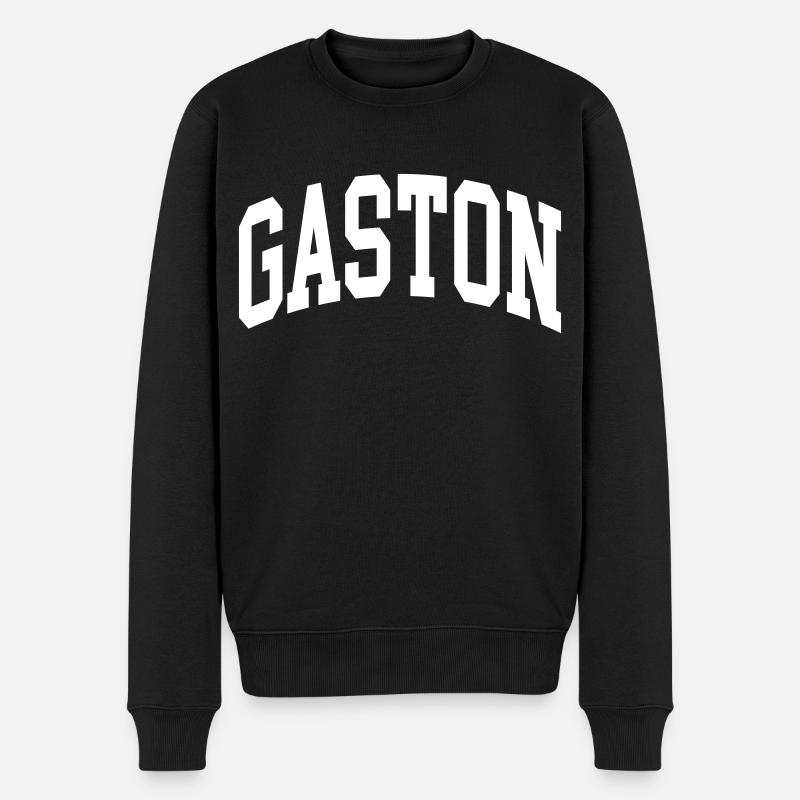 Gaston - Männer Premium Bio Pullover - Schwarz