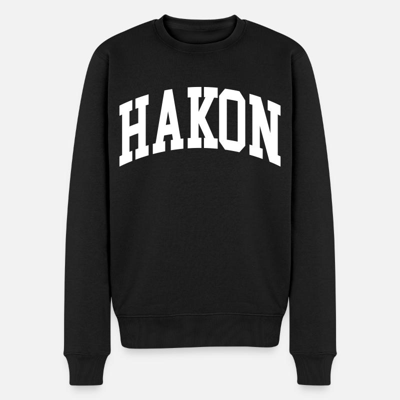 Hakon - Männer Premium Bio Pullover - Schwarz
