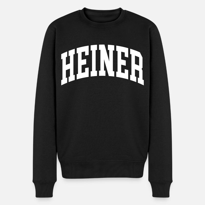 Heiner - Männer Premium Bio Pullover - Schwarz