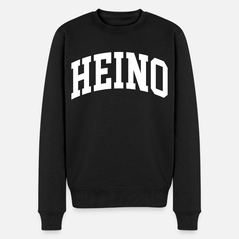 Heino - Männer Premium Bio Pullover - Schwarz
