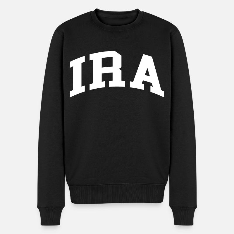 Ira - Männer Premium Bio Pullover - Schwarz