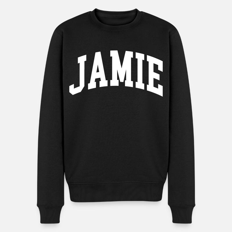 Jamie - Männer Premium Bio Pullover - Schwarz