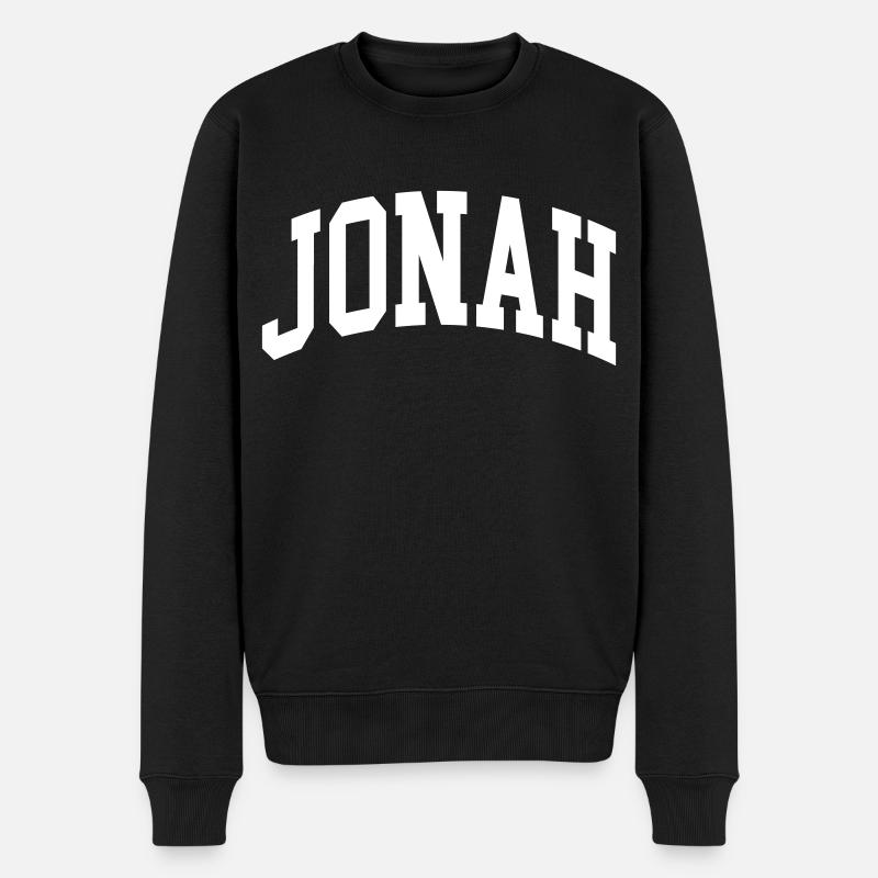 Jonah - Männer Premium Bio Pullover - Schwarz