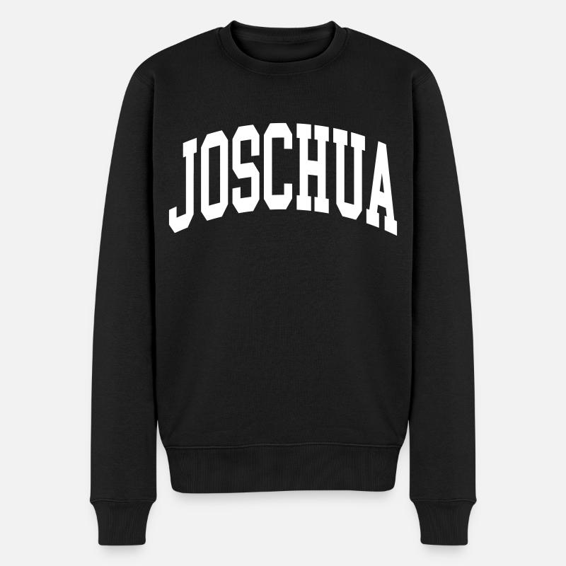Joschua - Männer Premium Bio Pullover - Schwarz