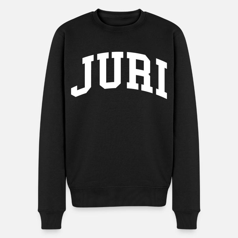 Juri - Männer Premium Bio Pullover - Schwarz