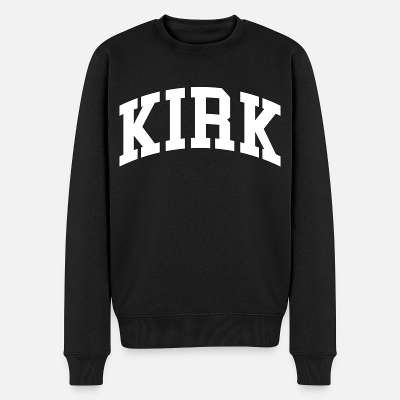 Kirk - Männer Premium Bio Pullover - Schwarz