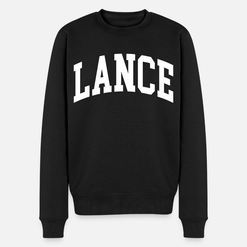 Lance - Männer Premium Bio Pullover - Schwarz