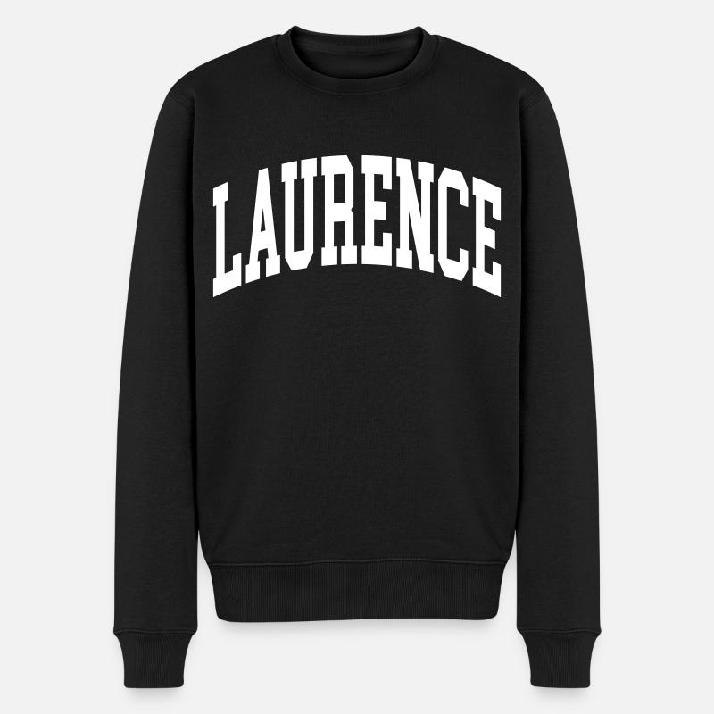 Laurence - Männer Premium Bio Pullover - Schwarz