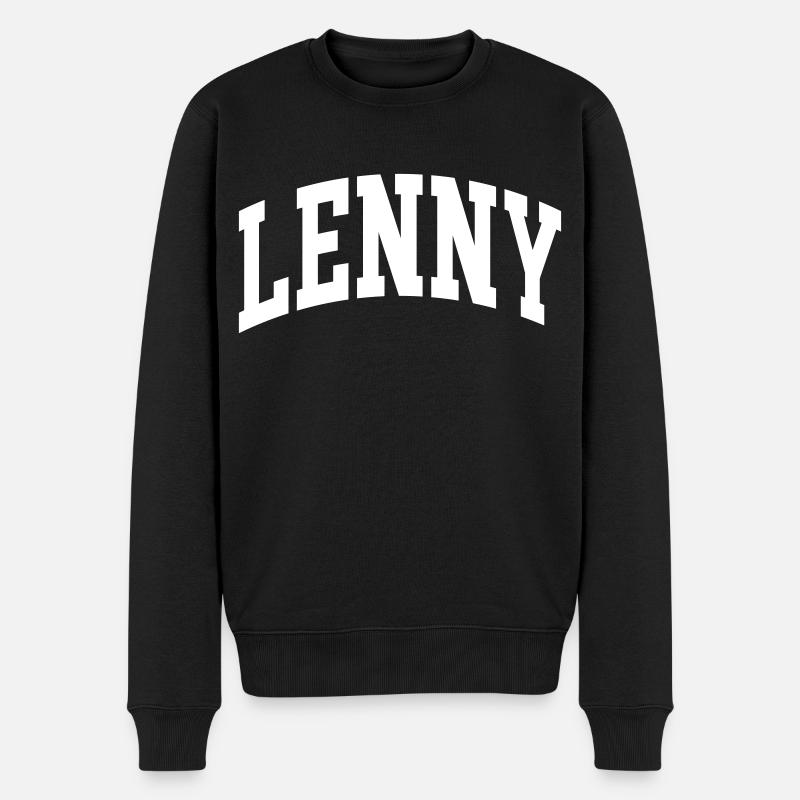 Lenny - Männer Premium Bio Pullover - Schwarz
