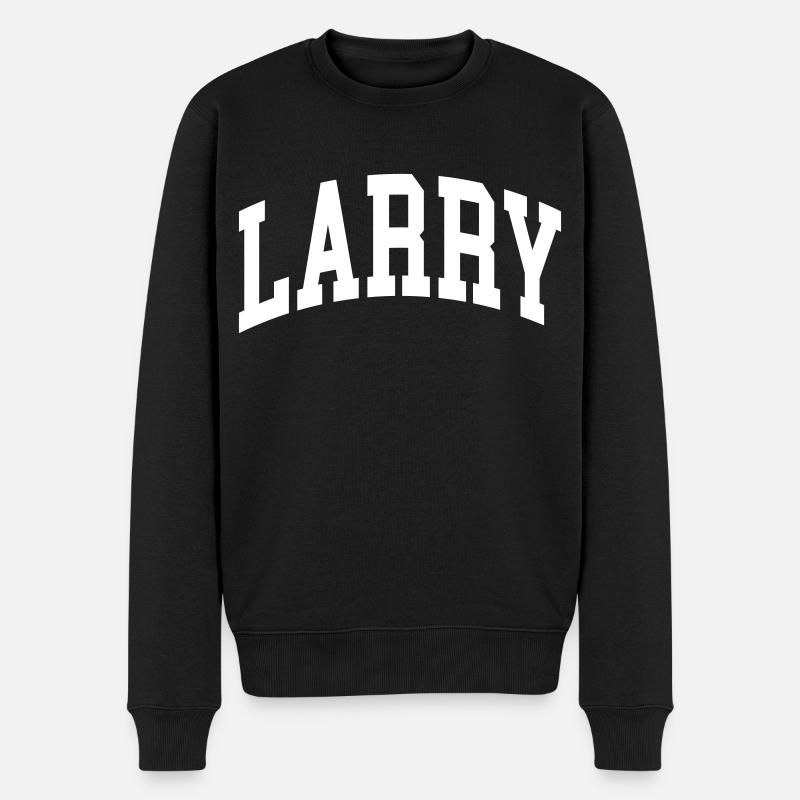 Larry - Männer Premium Bio Pullover - Schwarz