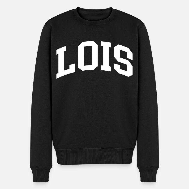 Lois - Männer Premium Bio Pullover - Schwarz