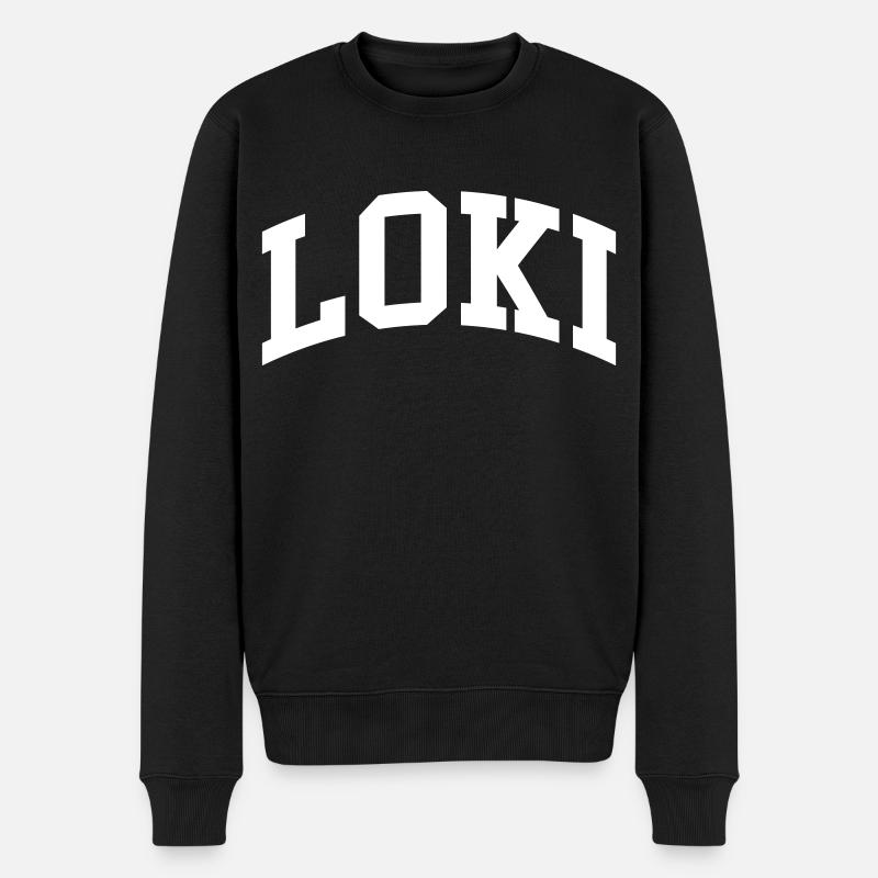 Loki - Männer Premium Bio Pullover - Schwarz