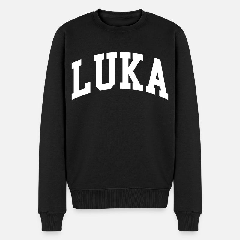 Luka - Männer Premium Bio Pullover - Schwarz