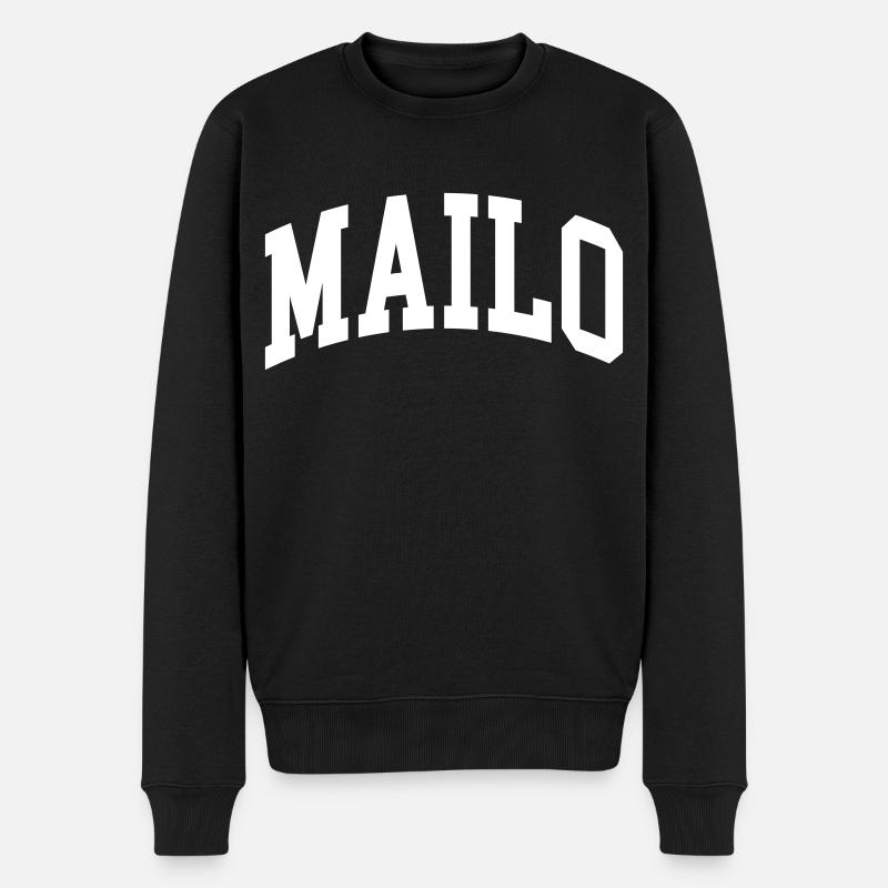 Mailo - Männer Premium Bio Pullover - Schwarz