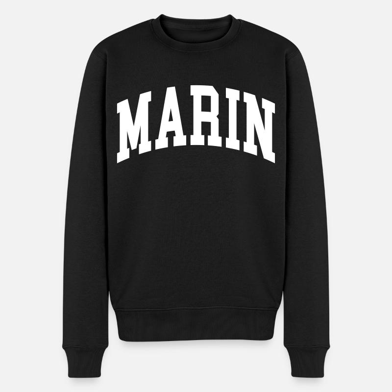 Marin - Männer Premium Bio Pullover - Schwarz