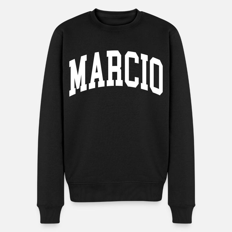 Marcio - Männer Premium Bio Pullover - Schwarz