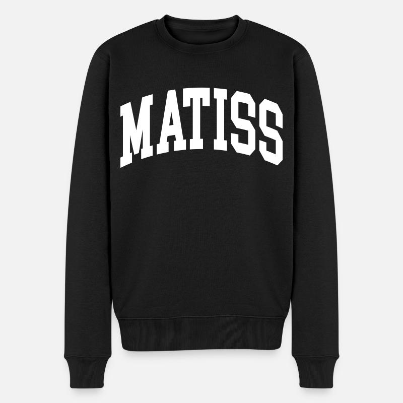 Matiss - Männer Premium Bio Pullover - Schwarz