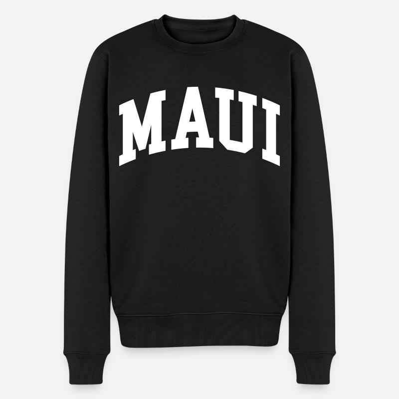 Maui - Männer Premium Bio Pullover - Schwarz