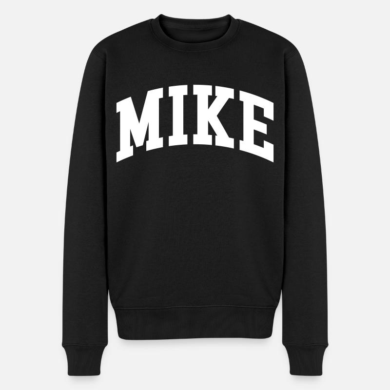 Mike - Männer Premium Bio Pullover - Schwarz