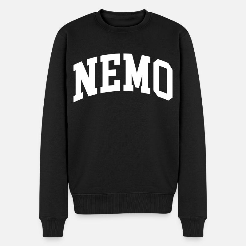 Nemo - Männer Premium Bio Pullover - Schwarz