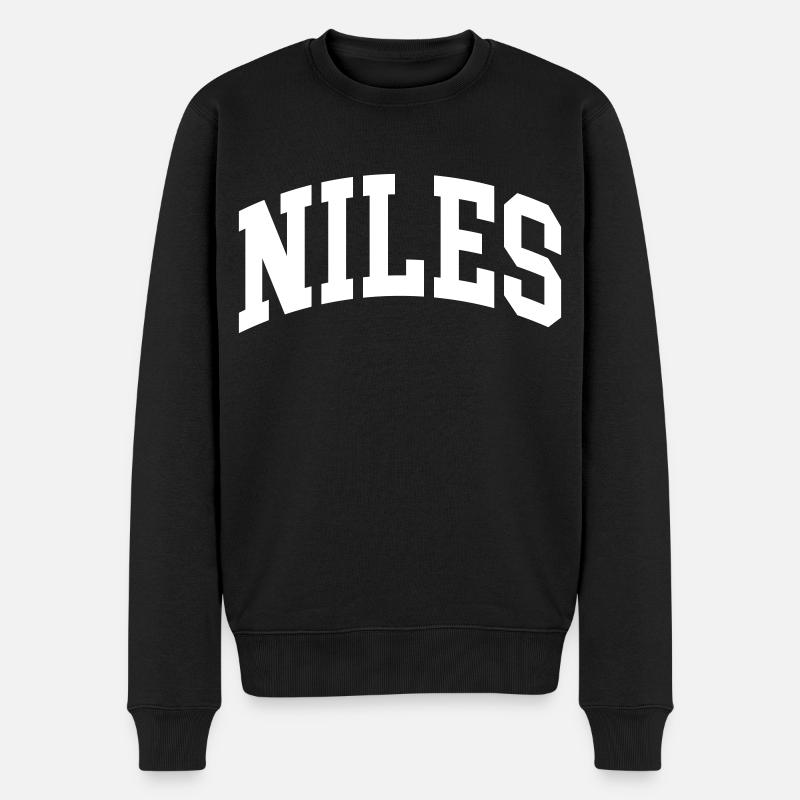 Niles - Männer Premium Bio Pullover - Schwarz