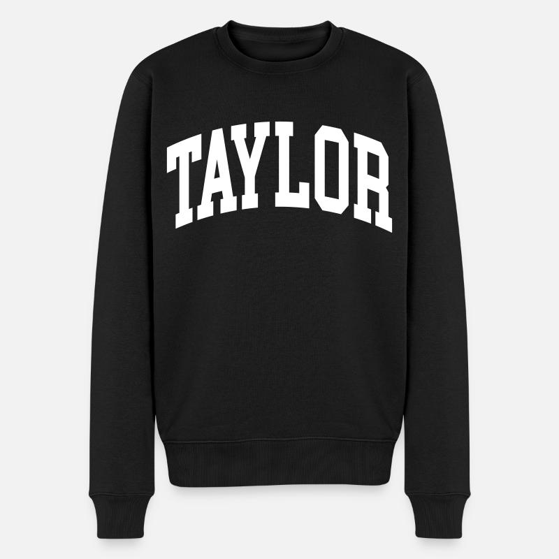Taylor - Männer Premium Bio Pullover - Schwarz