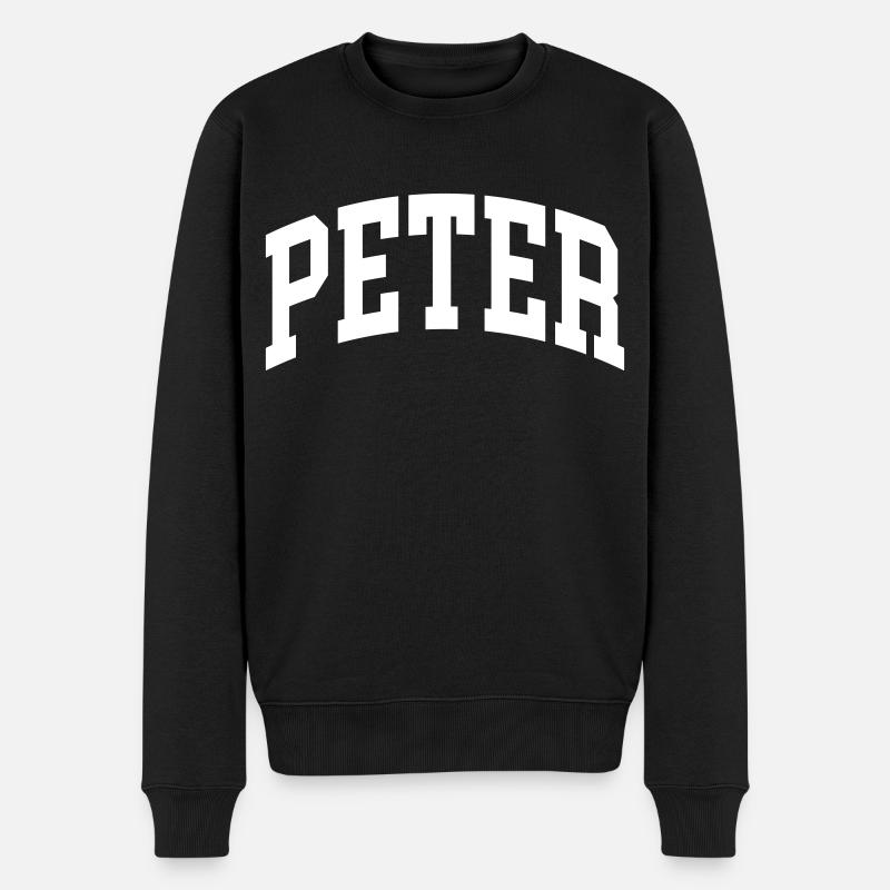 Peter - Männer Premium Bio Pullover - Schwarz