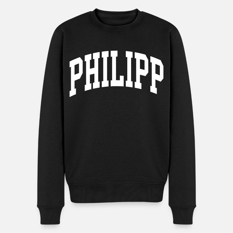 Philipp - Männer Premium Bio Pullover - Schwarz