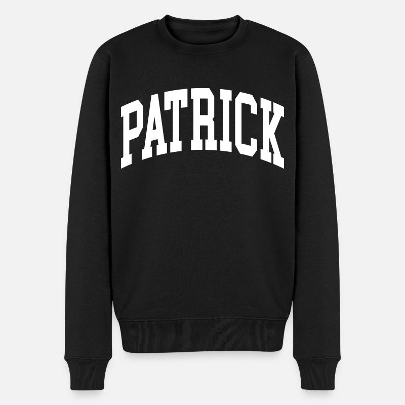 Patrick - Männer Premium Bio Pullover - Schwarz