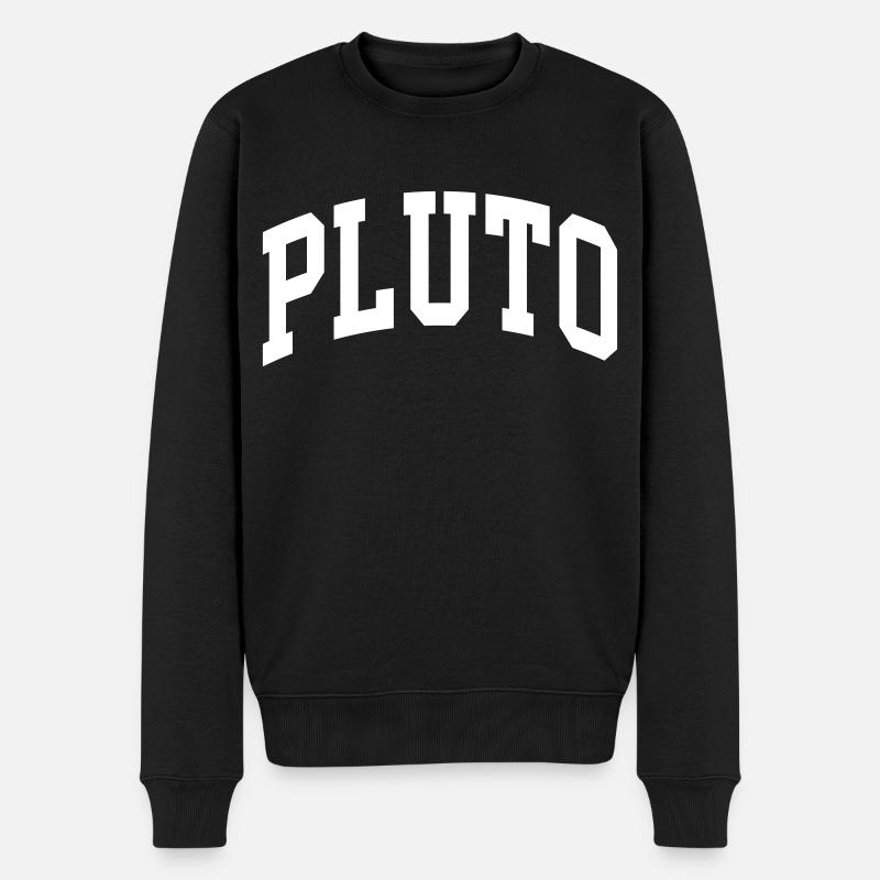 Pluto - Männer Premium Bio Pullover - Schwarz