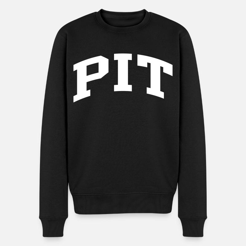 Pit - Männer Premium Bio Pullover - Schwarz
