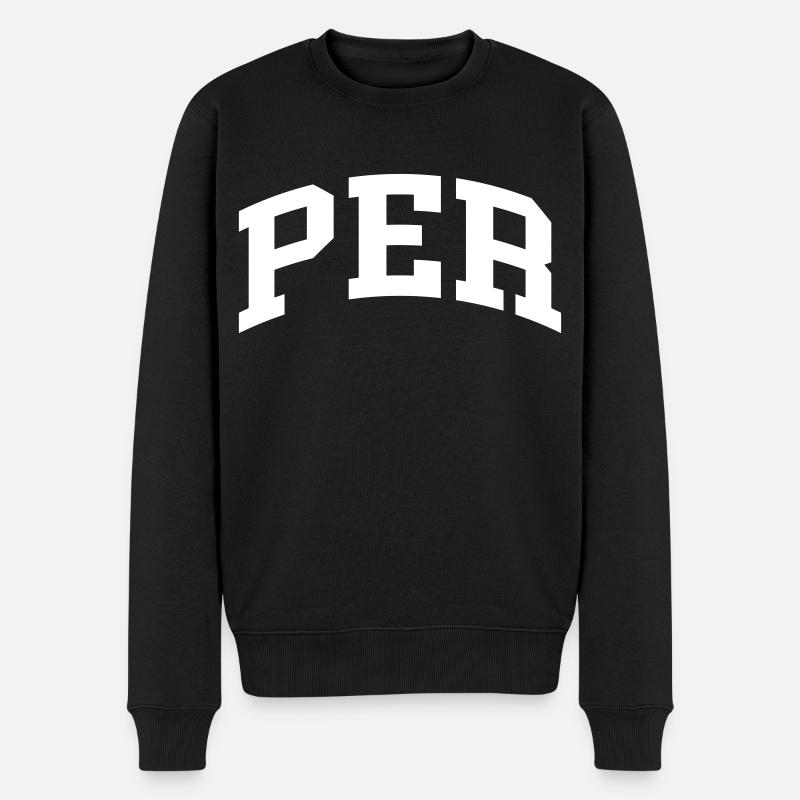 Per - Männer Premium Bio Pullover - Schwarz