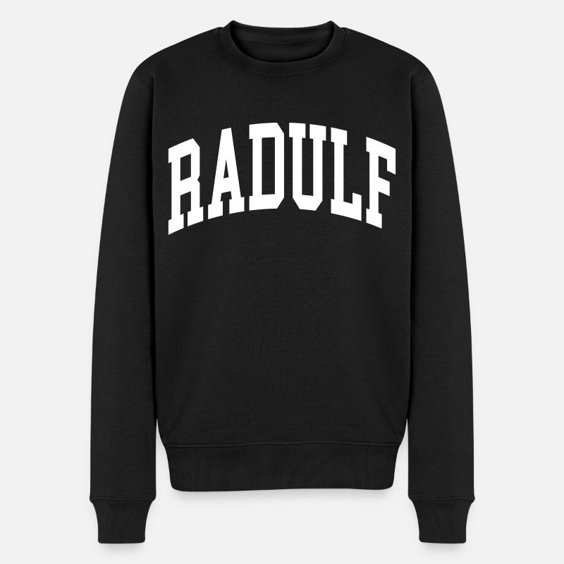 Radulf - Männer Premium Bio Pullover - Schwarz