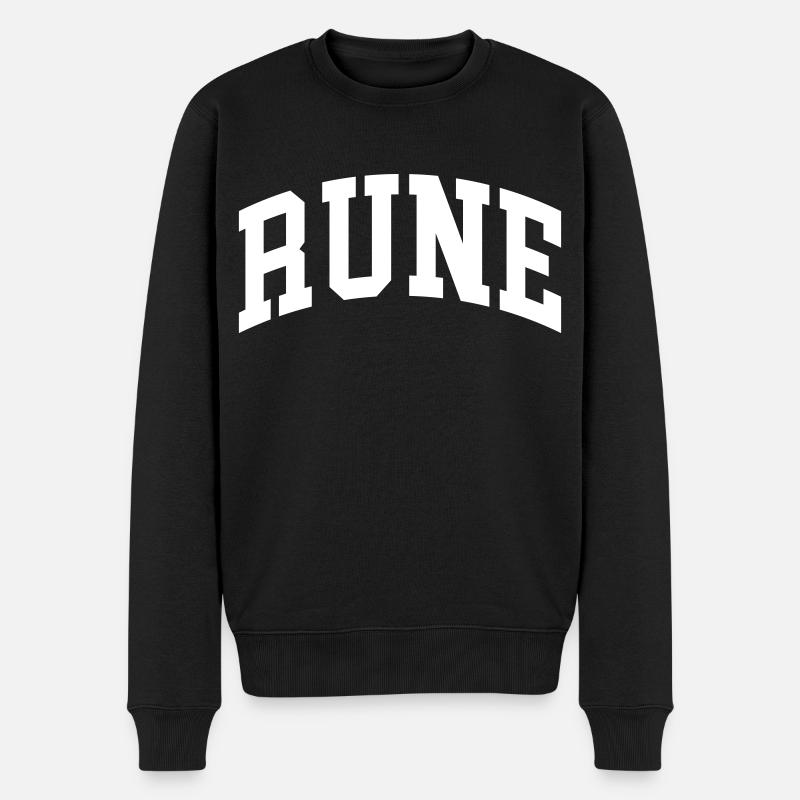 Rune - Männer Premium Bio Pullover - Schwarz