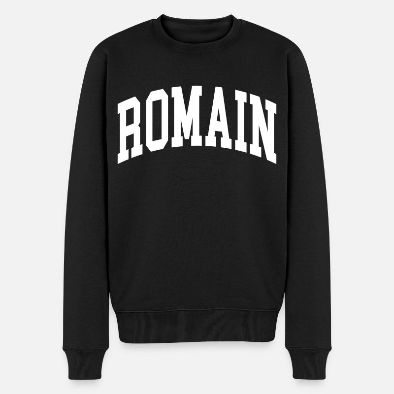 Romain - Männer Premium Bio Pullover - Schwarz
