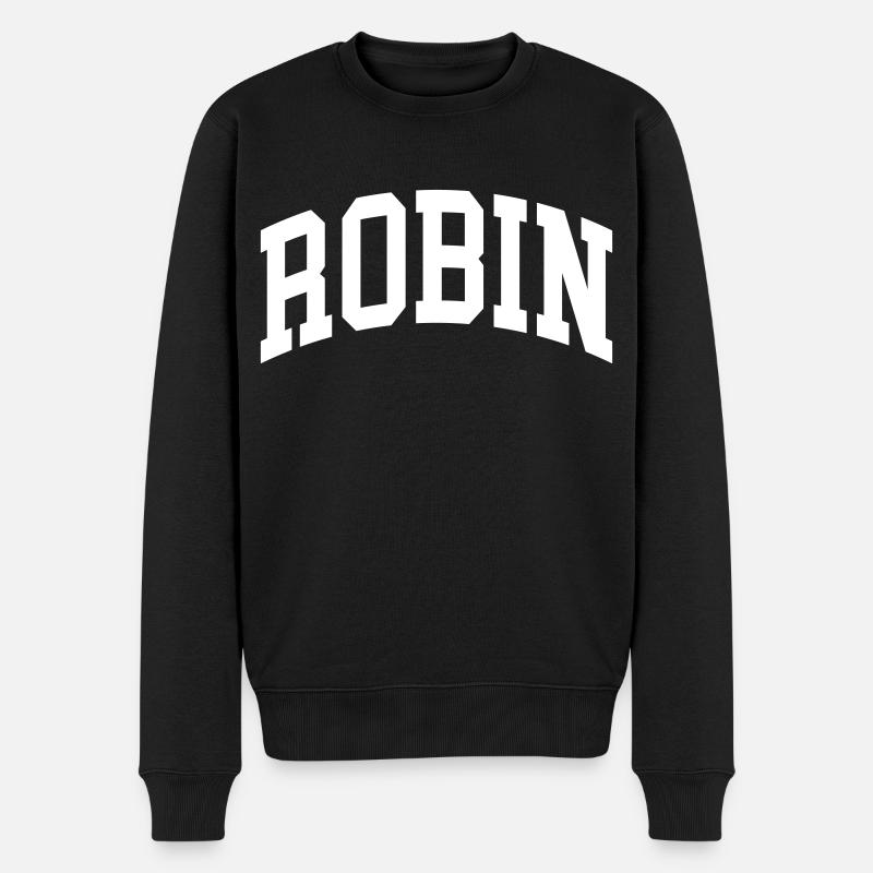 Robin - Männer Premium Bio Pullover - Schwarz