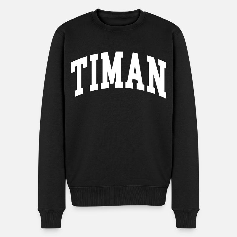 Timan - Pull Premium bio Homme - noir