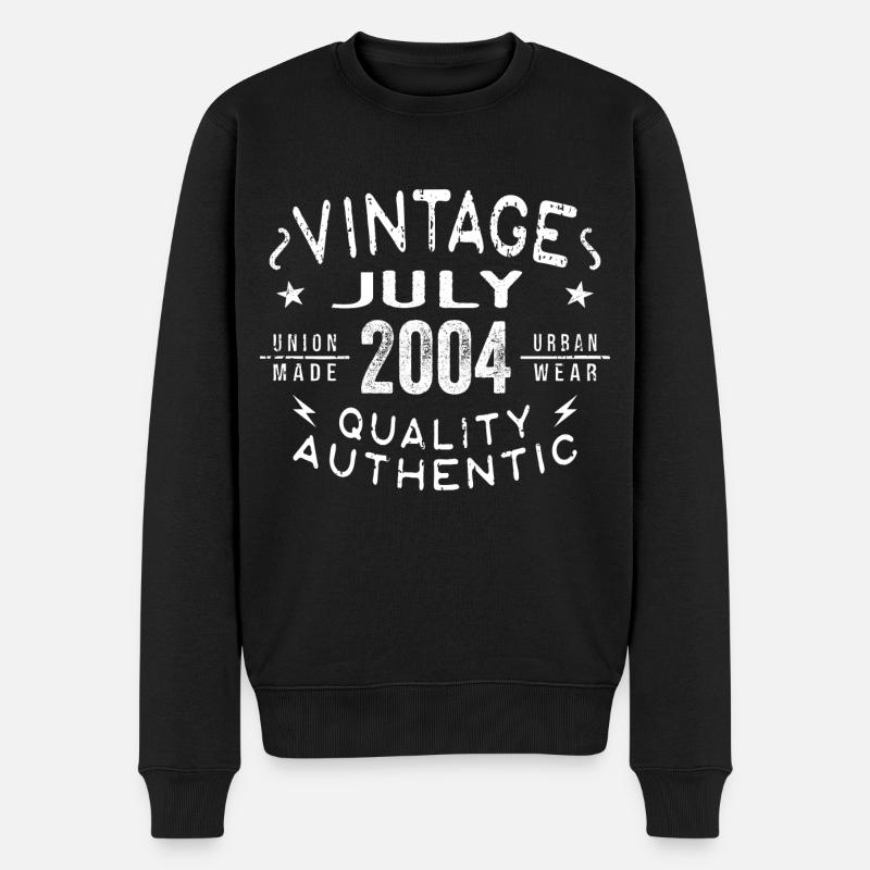 Juillet 2004 Anniversaire de 2004 - Pull Premium bio Homme - noir