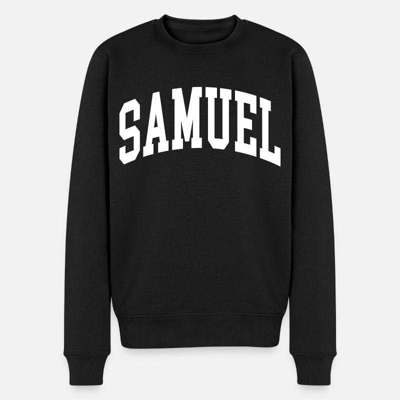 Samuel - Männer Premium Bio Pullover - Schwarz