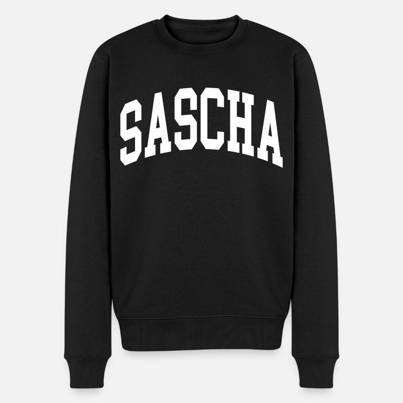 Sascha - Männer Premium Bio Pullover - Schwarz