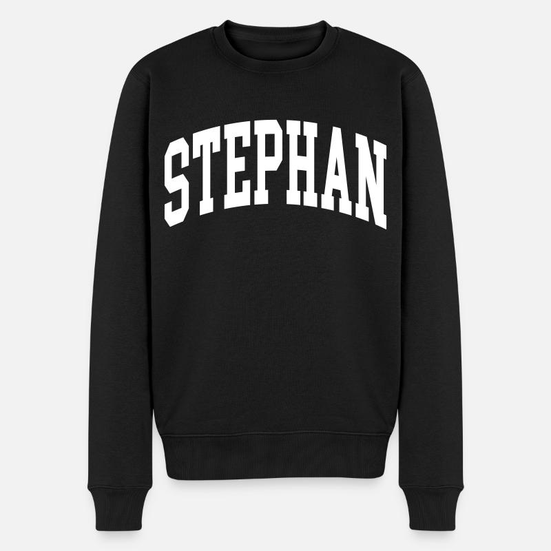 Stephan - Männer Premium Bio Pullover - Schwarz