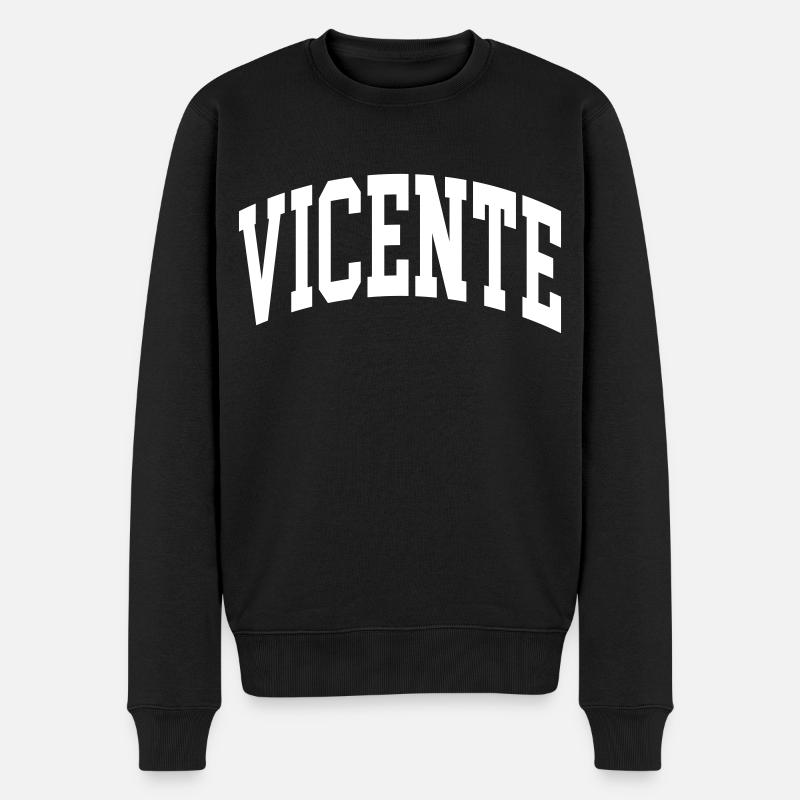 Vicente - Männer Premium Bio Pullover - Schwarz