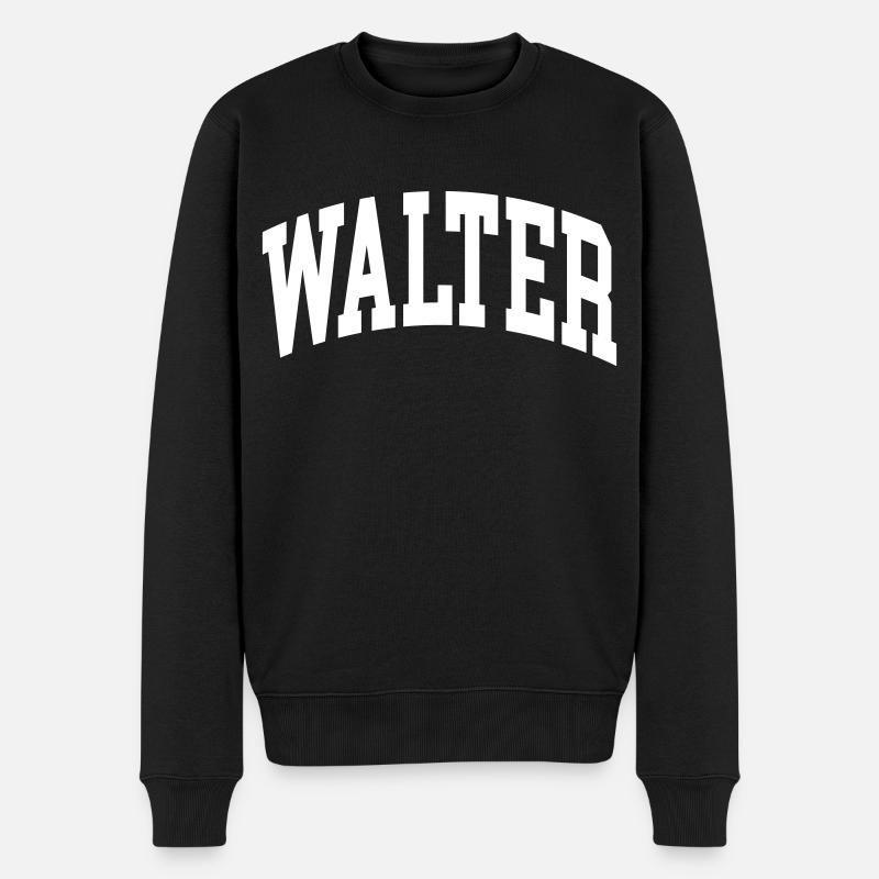 Walter - Männer Premium Bio Pullover - Schwarz