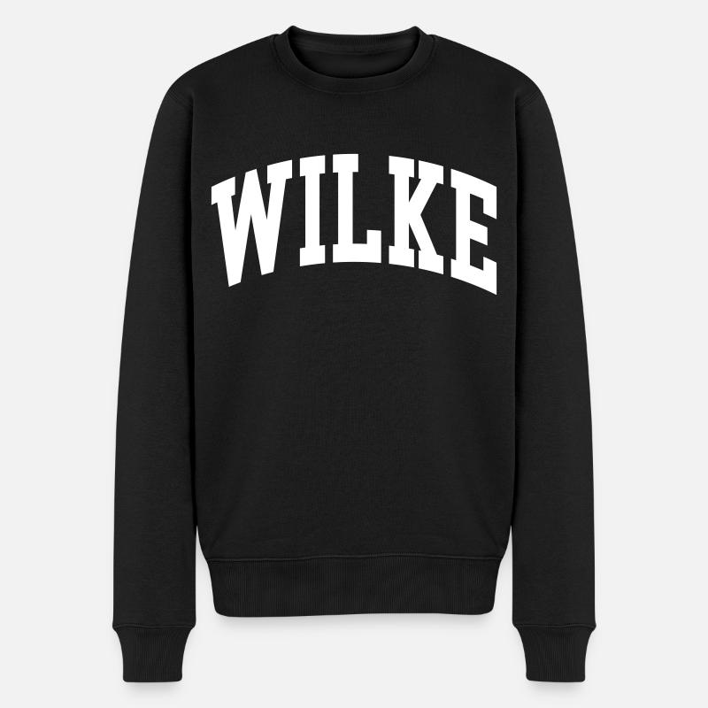 Wilke - Männer Premium Bio Pullover - Schwarz