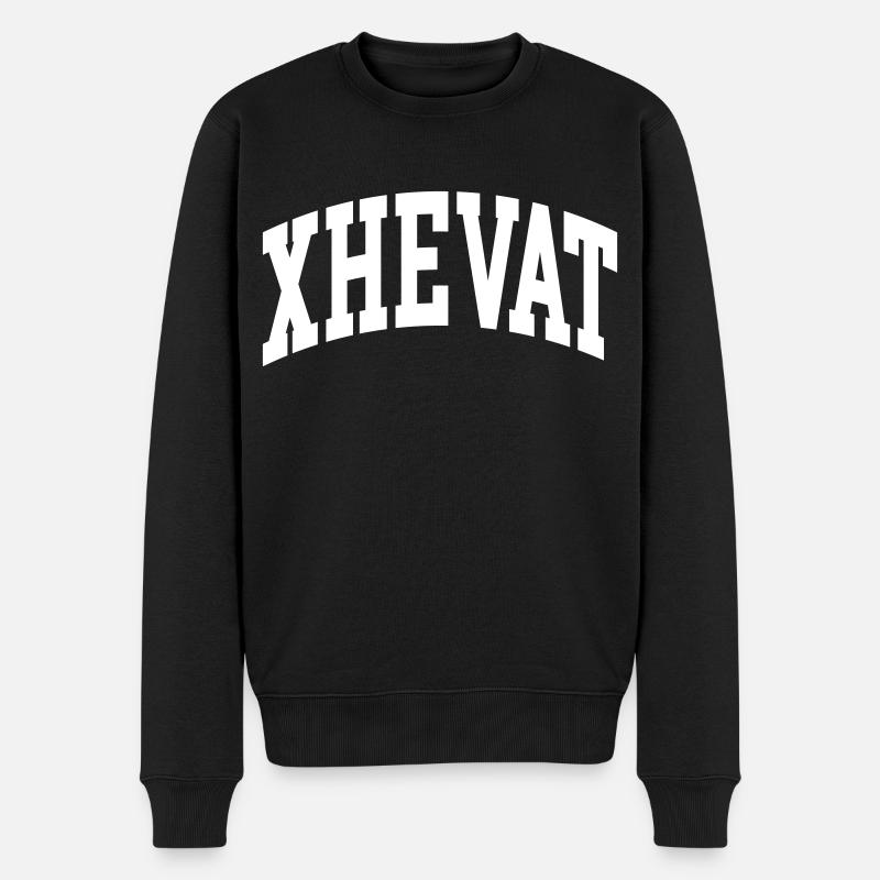 Xhevat - Männer Premium Bio Pullover - Schwarz