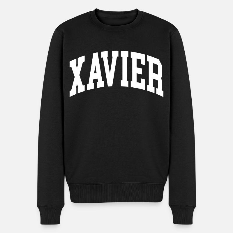 Xavier - Männer Premium Bio Pullover - Schwarz